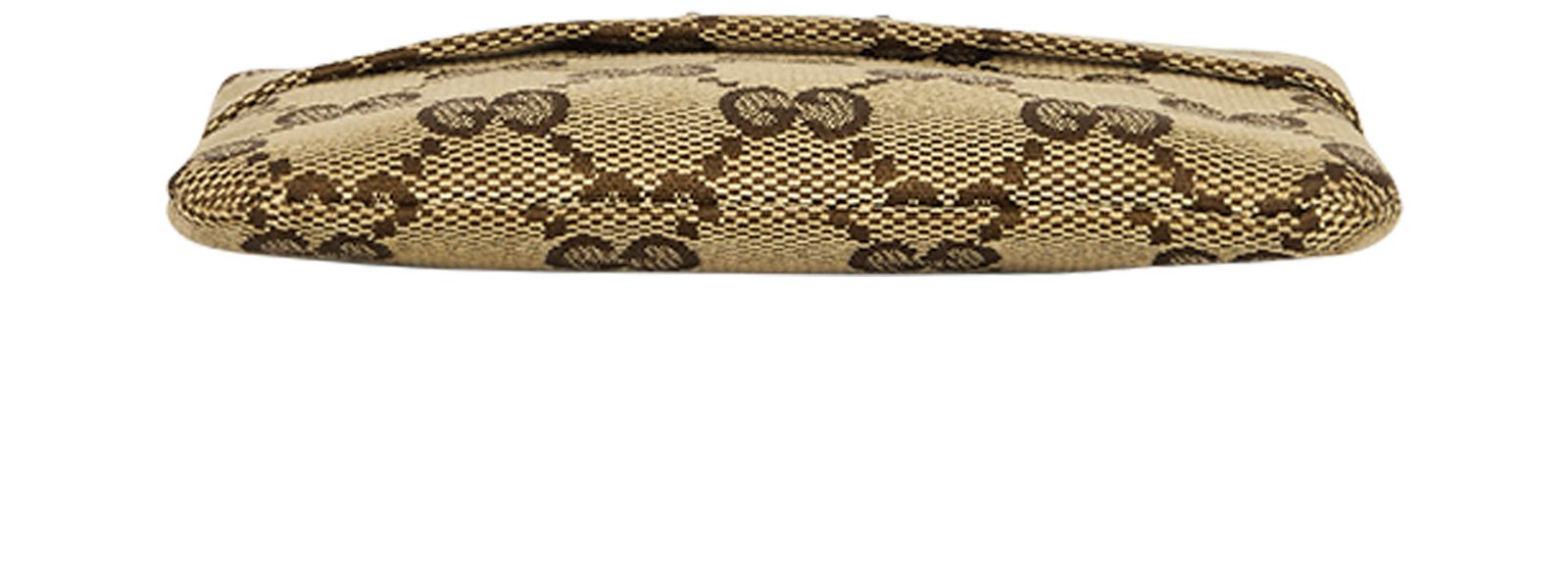 Gucci GG Monogram Coin Pouch, &pound;80, Accessories, Beige/Brown, Canvas, Top view